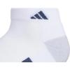 imageadidas Low Cut Ankle Socks for Boys and Girls Youth 6Pack Athletic Cushioned and ComfortableWhitePure Teal GreenMineral Blue