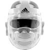 imageadidas Martial Arts Taekwondo Headgear with Face Shield  White Medium
