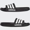 imageadidas Mens Adilette Shower SlidesBlackWhiteBlack