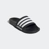 imageadidas Mens Adilette Shower SlidesBlackWhiteWhite