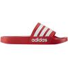 imageadidas Mens Adilette Shower SlidesScarlet Footwear White Scarlet