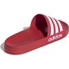 imageadidas Mens Adilette Shower SlidesScarlet Ftwr White Scarlet
