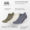 imageadidas Mens All Day Training No Show Socks Engineered for Sport Performance with Targeted Cushioning for Running 3PairCool Light HeatherOnix GreyGrey
