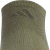 imageadidas Mens All Day Training No Show Socks Engineered for Sport Performance with Targeted Cushioning for Running 3PairOlive Strata GreenWonder Alumina GreyOnix Grey