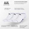 imageadidas Mens All Day Training No Show Socks Engineered for Sport Performance with Targeted Cushioning for Running 3PairTrue PinkBlackWhite