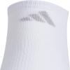 imageadidas Mens All Day Training No Show Socks Engineered for Sport Performance with Targeted Cushioning for Running 3PairWhiteBlackClear Onix Grey