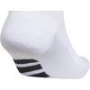 imageadidas Mens All Day Training No Show Socks Engineered for Sport Performance with Targeted Cushioning for Running 3PairWhiteBlackClear Onix Grey