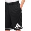 imageadidas Mens Badge of Sport Basketball ShortsBlackWhite