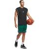 imageadidas Mens Badge of Sport Basketball ShortsTeam Dark GreenBlack
