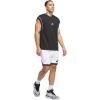 imageadidas Mens Badge of Sport Basketball ShortsWhiteBlack