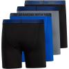 imageadidas Mens Core Stretch Cotton Boxer Brief Underwear 4PackBlackCollegiate Royal BlueOnix Grey