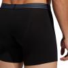imageadidas Mens Core Stretch Cotton Boxer Brief Underwear 4PackBlackOnix Grey