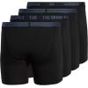 imageadidas Mens Core Stretch Cotton Boxer Brief Underwear 4PackBlackOnix Grey