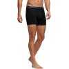 imageadidas Mens Core Stretch Cotton Boxer Brief Underwear 4PackBlackOnix GreyGrey