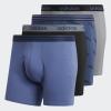 imageadidas Mens Core Stretch Cotton Boxer Brief Underwear 4PackNight Marine BlueCrew BlueBlack
