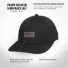 imageadidas Mens Court Slight Pre Curve Brim Relaxed Crown Strapback Retro Style HatBlackGrey
