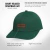 imageadidas Mens Court Slight Pre Curve Brim Relaxed Crown Strapback Retro Style HatCollegiate GreenBlack