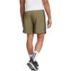 imageadidas Mens Essentials 3Stripes Chelsea 7inch ShortsOlive StrataBlack