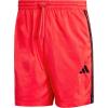 imageadidas Mens Essentials 3Stripes Chelsea 7inch ShortsPure RubyBlack