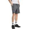 imageadidas Mens Essentials 3Stripes Fleece 9inch ShortsMedium Grey HeatherBlack