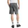 imageadidas Mens Essentials 3Stripes Fleece 9inch ShortsMedium Grey HeatherBlack