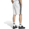 imageadidas Mens Essentials 3Stripes Fleece 9inch ShortsWhiteBlack