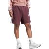 imageadidas Mens Essentials 3Stripes French Terry 7Inch ShortsAurora RubyWhite