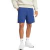 imageadidas Mens Essentials 3Stripes French Terry 7Inch ShortsDark BlueWhite