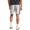imageadidas Mens Essentials 3Stripes French Terry 7Inch ShortsMedium Grey HeatherBlack