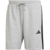 imageadidas Mens Essentials 3Stripes French Terry 7Inch ShortsMedium Grey HeatherBlack