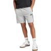 imageadidas Mens Essentials 3Stripes French Terry 7Inch ShortsMedium Grey HeatherBlack
