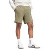 imageadidas Mens Essentials 3Stripes French Terry 7Inch ShortsOlive StrataBlack