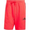 imageadidas Mens Essentials 3Stripes French Terry 7Inch ShortsPure RubyBlack