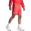 imageadidas Mens Essentials 3Stripes French Terry 7Inch ShortsPure RubyBlack