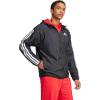imageadidas Mens Essentials 3Stripes WindbreakerBlackWhite