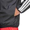 imageadidas Mens Essentials 3Stripes WindbreakerBlackWhite