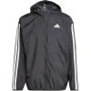 imageadidas Mens Essentials 3Stripes WindbreakerBlackWhite