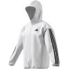 imageadidas Mens Essentials 3Stripes WindbreakerWhiteBlack