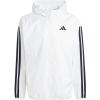 imageadidas Mens Essentials 3Stripes WindbreakerWhiteBlack
