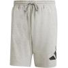 imageadidas Mens Essentials Big Logo Single Jersey 7inch ShortsMedium Grey HeatherBlack