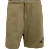 imageadidas Mens Essentials Big Logo Single Jersey 7inch ShortsOlive StrataBlack