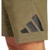 imageadidas Mens Essentials Big Logo Single Jersey 7inch ShortsOlive StrataBlack