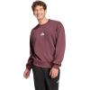 imageadidas Mens Essentials Feel Cozy Fleece SweatshirtAurora RubyWhite