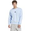 imageadidas Mens Essentials Feel Cozy Fleece SweatshirtBlueBlack