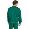 imageadidas Mens Essentials Feel Cozy Fleece SweatshirtCollegiate GreenBlack