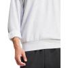 imageadidas Mens Essentials Feel Cozy Fleece SweatshirtLight Grey HeatherBlack