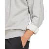 imageadidas Mens Essentials Feel Cozy Fleece SweatshirtMedium Grey HeatherBlack