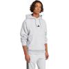 imageadidas Mens Essentials Feelcozy Fleece HoodieLight Grey HeatherBlack