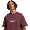 imageadidas Mens Essentials Linear Single Jersey TShirtAurora RubyWhite
