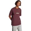imageadidas Mens Essentials Linear Single Jersey TShirtAurora RubyWhite